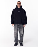 Gothic Depth Applique Patch Black Oversized Hoodie (11)