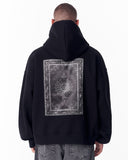 Gothic Depth Applique Patch Black Oversized Hoodie (4)