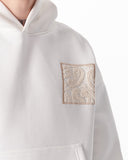 Applique Lace 3D Embroidery Hoodie White (5)