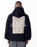 Applique Lace 3D Embroidery Hoodie Black (2)