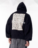 Applique Lace 3D Embroidery Hoodie Black (8)