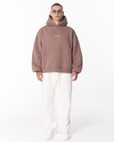 Mandala Shining Print with 3D Embroidery Hoodie Brown (10)