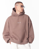Mandala Shining Print with 3D Embroidery Hoodie Brown (4)