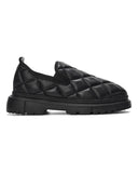 Bold Capitone Black Shoes