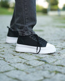 MonoFlux High Sole Elastic Scuba Fabric Sneakers (6)