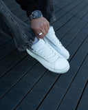 Axino Men's Casual White Sneakers With Gray Details (8)