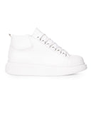 Men’s High Top Sneakers Shoes White