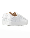 Mono Croco Sneakers White Leather (3)