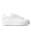 Mono Croco Sneakers White Leather