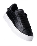 Mono Croco Sneakers Black Leather (4)