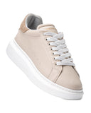 V-Harmony Women's Beige Shoes With Suede Heel Tab (3)