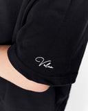 Men's Extra Oversized Basic Black T-shirt featuring a clean plain front design