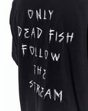 Follow The Stream Oversized Black T-Shirt for modern streetwear outfits