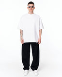 Follow The Stream witte oversized T-shirt