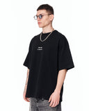 Look Mom Text Print Oversized Black T-Shirt for modern streetwear outfits