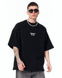 Underground Hip Hop Oversized Black T-Shirt for urban streetwear outfits