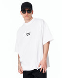 Underground Hip Hop Oversized White T-Shirt with gothic back print design