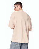 Utility Pocket Oversized Beige T-Shirt for modern casual outfits