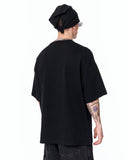 Utility Pocket Oversized Black T-Shirt in soft black cotton style