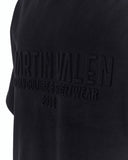 Martin Valen Men’s Oversized Embossed Basic Black T-shirt featuring an oversized fit and embossed front detail