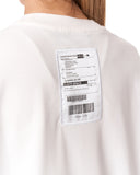 Jedi Delivery Print Oversized White T-shirt with chest label artwork