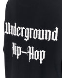 Underground Hip Hop Black Oversized T-Shirt in premium black cotton