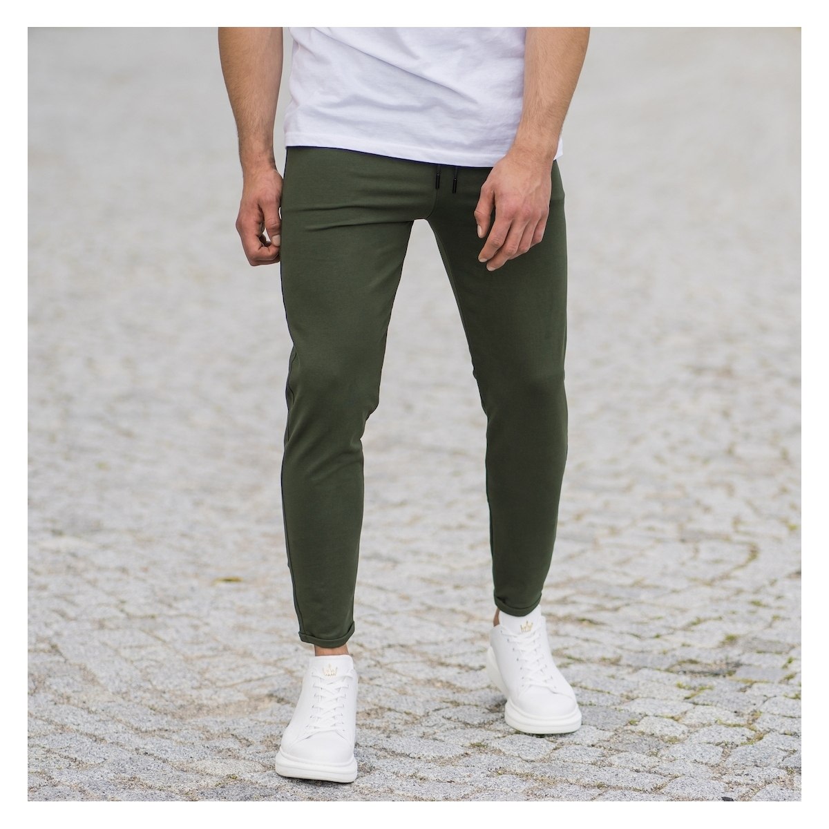 khaki sweatpants mens