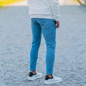 Men's Distorted Jeans In Ice Blue