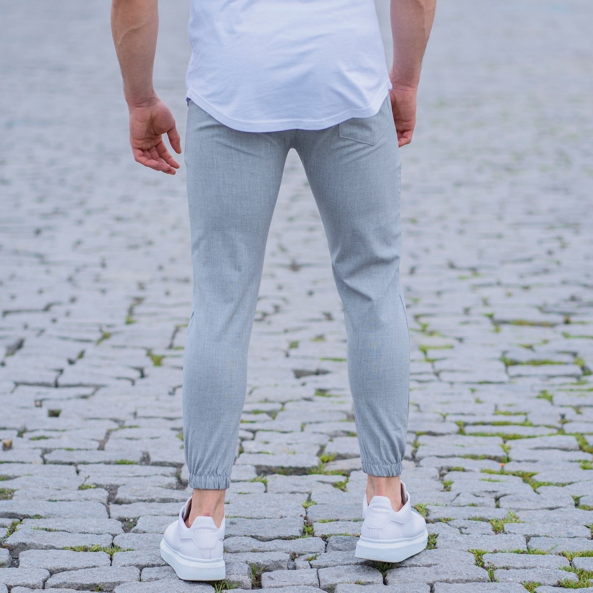 Pantaloni Casual Grigi Slim-Fit | Martin Valen