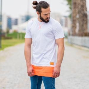 Men's Double-Tailed Neon Oversize T-Shirt