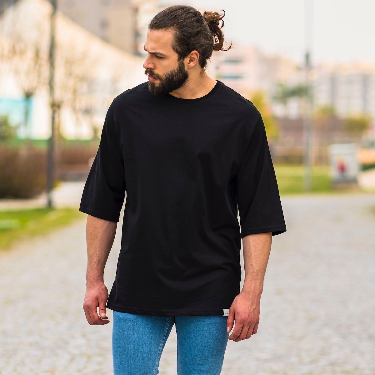 Men's Oversize Basic TShirt In Black