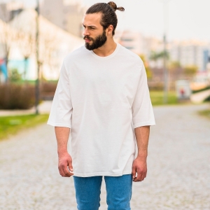 Men's Oversize Basic T-Shirt In White