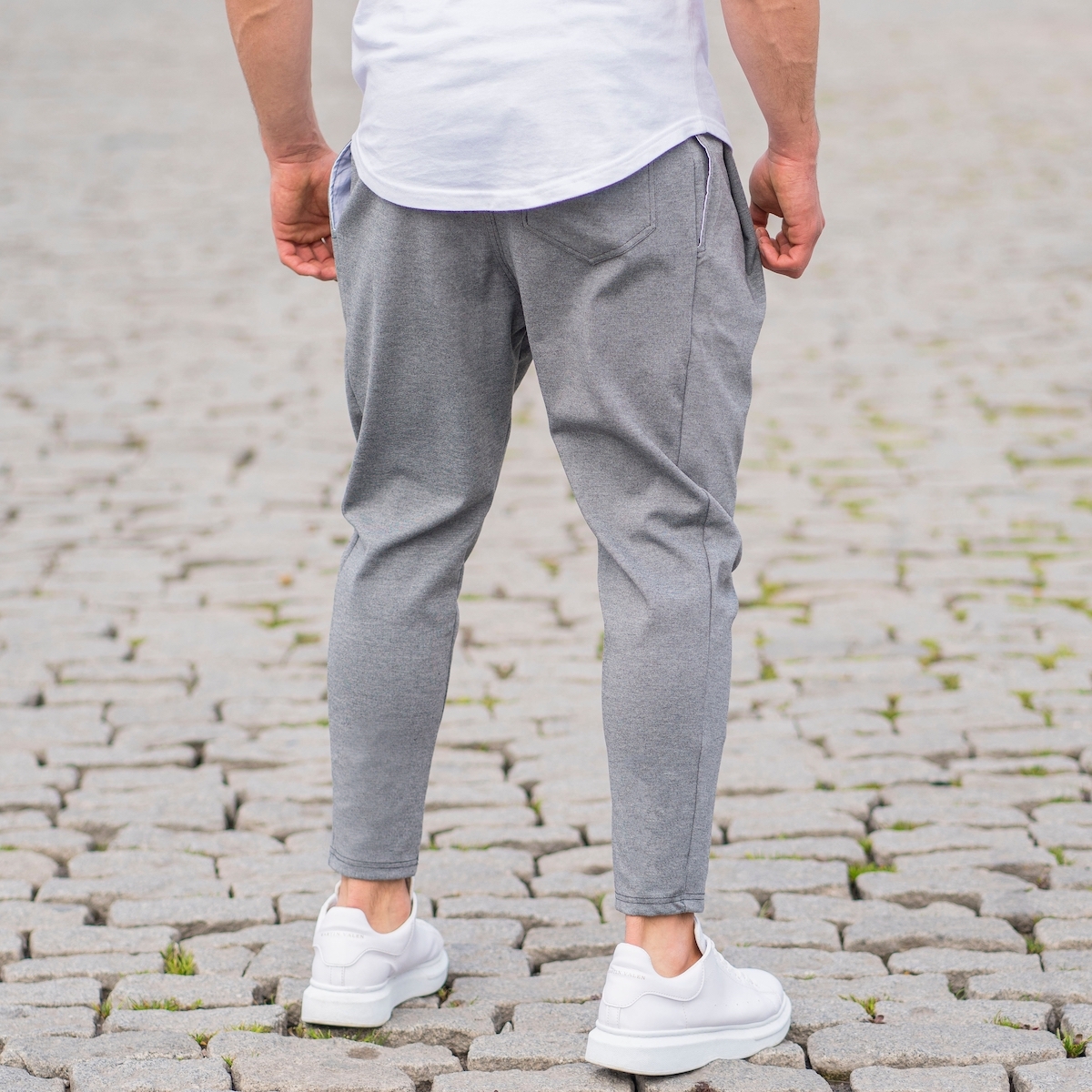 Men's Shalvar Cut Joggers In Gray