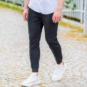 Men's New Style Joggers In Coal - 7