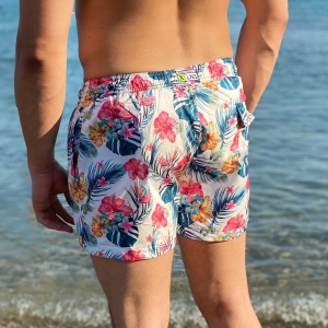 Men's Floral Patterned Swimming Short