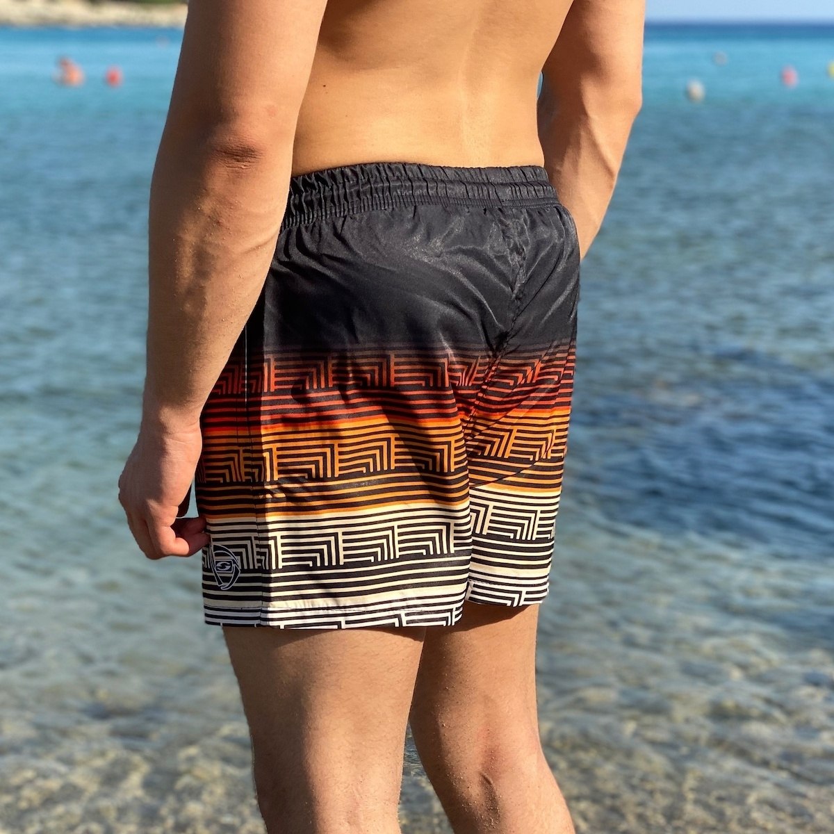 Men's Inca Striped Swimming Short - 4