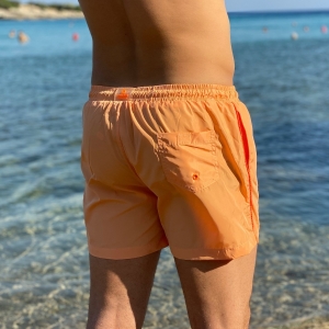 Men's Swimming Short In Light Orange - 4