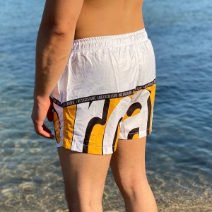 Men's Swimming Short With Text Detail - 4