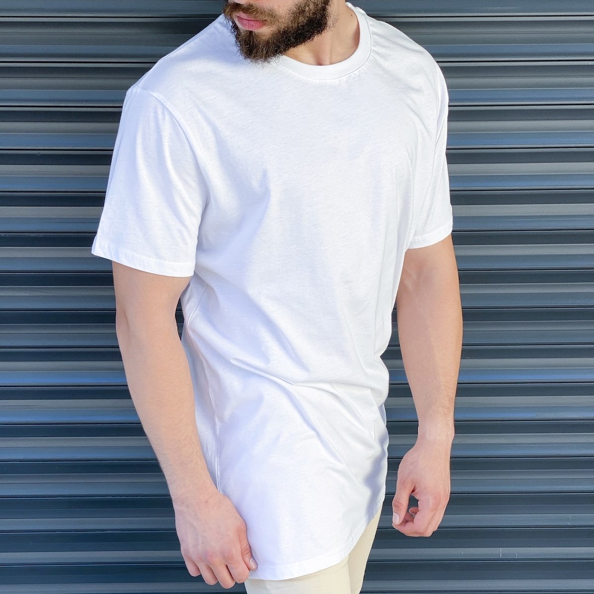Men's Basic Oversize T-Shirt In White