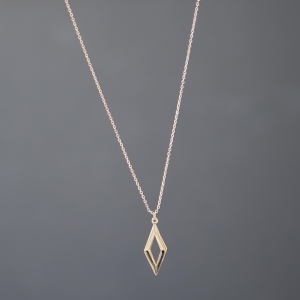 Men's Gold Prism Necklace - 1