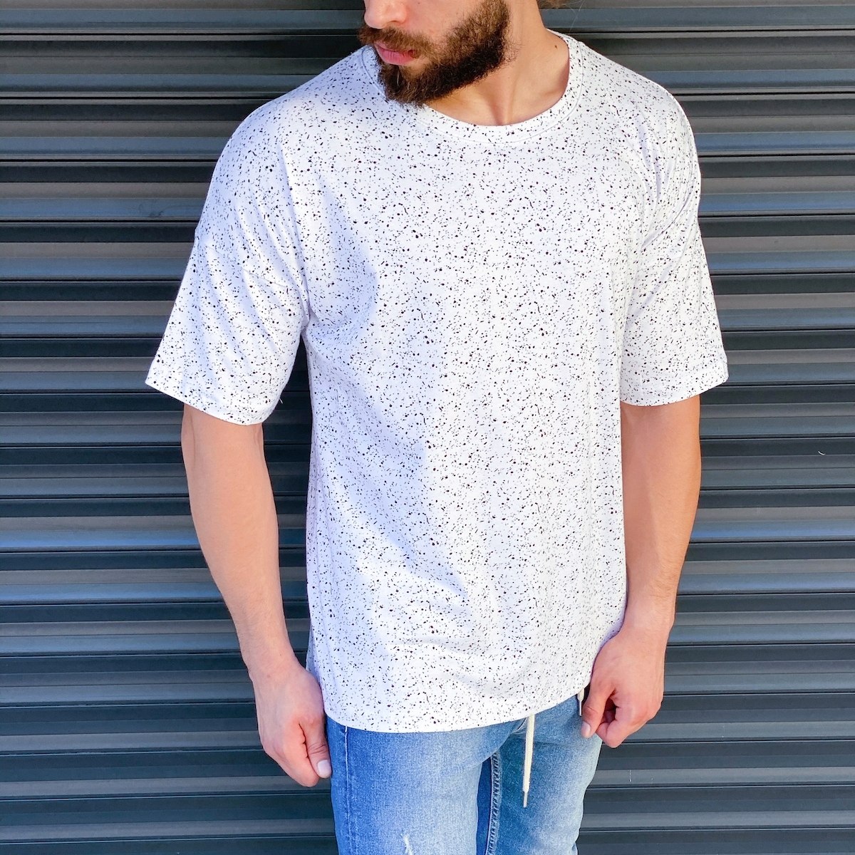 Men's Paint Splash Oversize T-Shirt