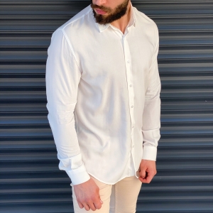 Men's Essential Shirt In White - 2