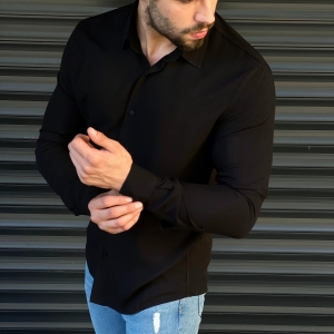 Men's Essential Shirt In Black - 2