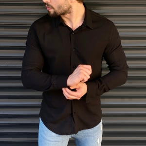 Men's Essential Shirt In Black - 3