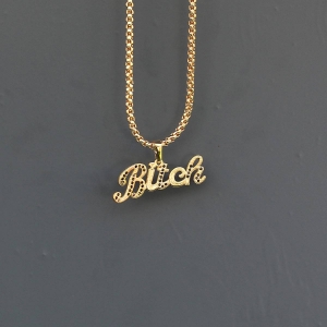 Men's Btch Necklace Gold