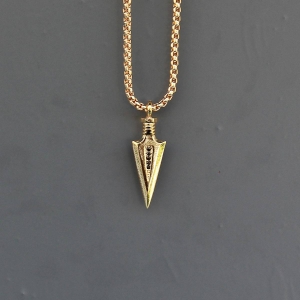 Men's Arrow Necklace Gold - 1
