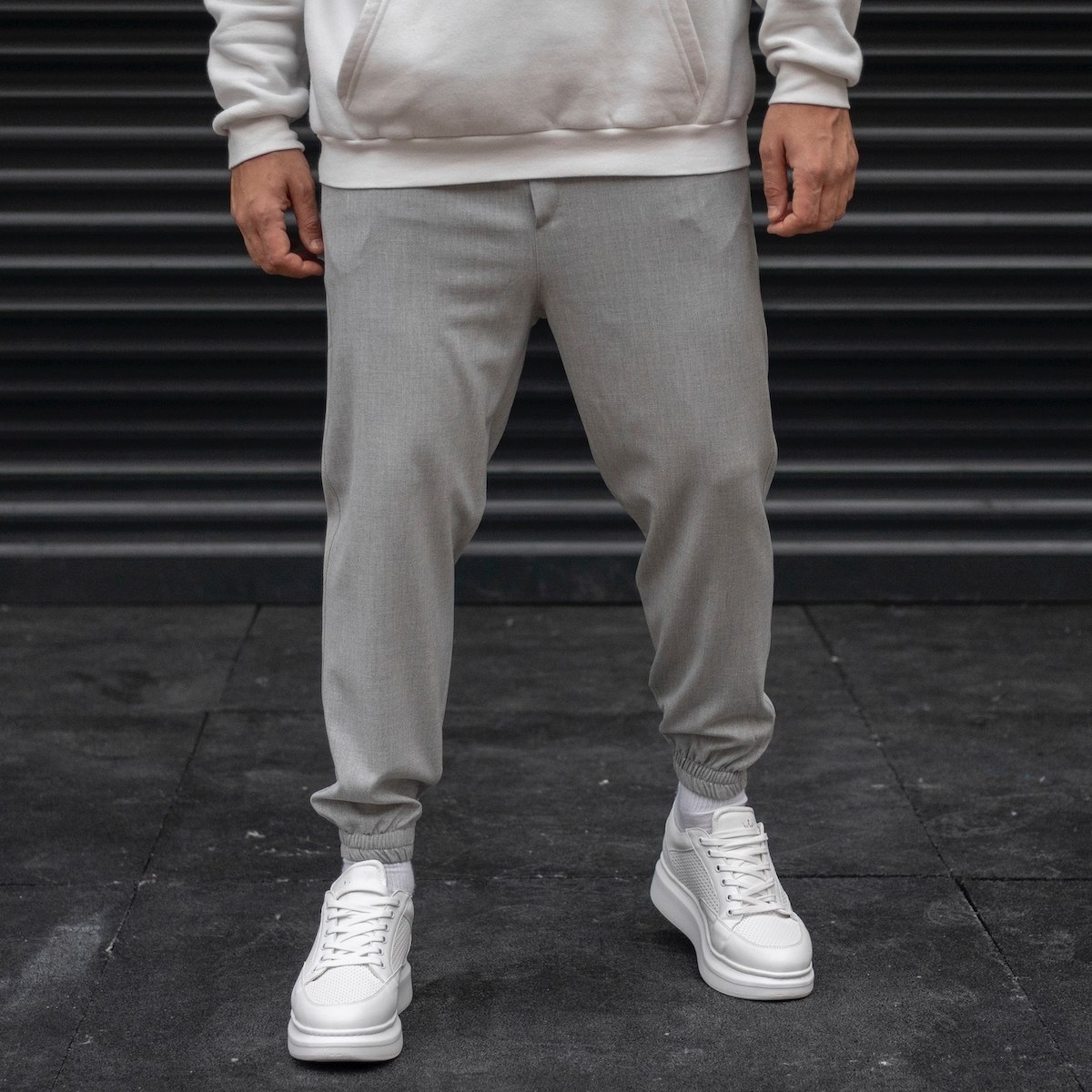 Men's Oversize Jogger Pants In Gray