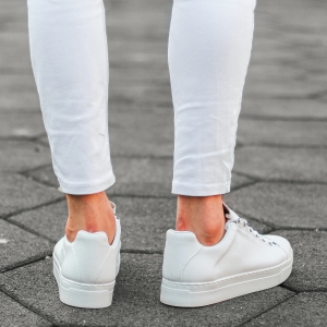 Uomo Basse Outdoor Sneakers Scarpe Bianco - 2