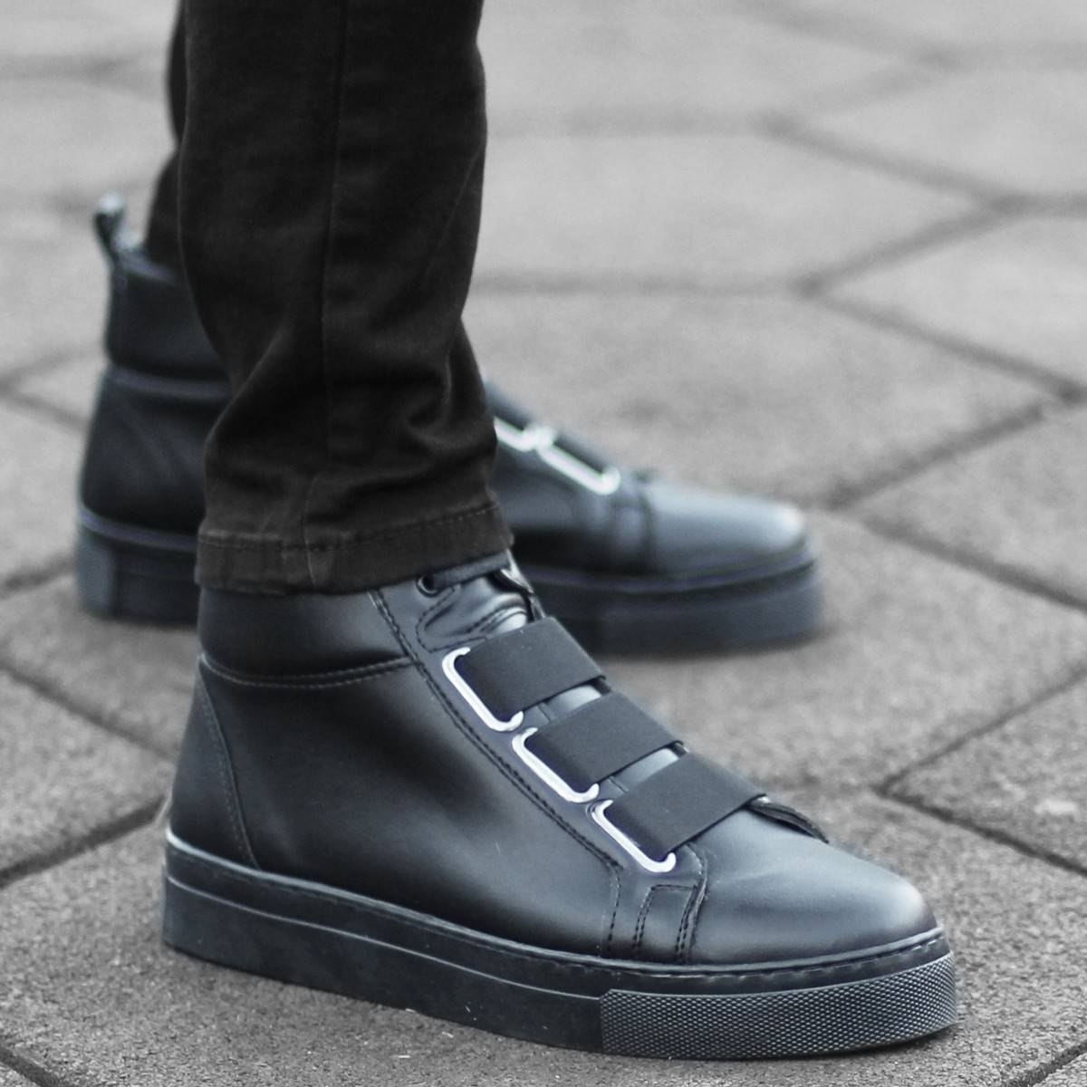 black sneaker boots mens