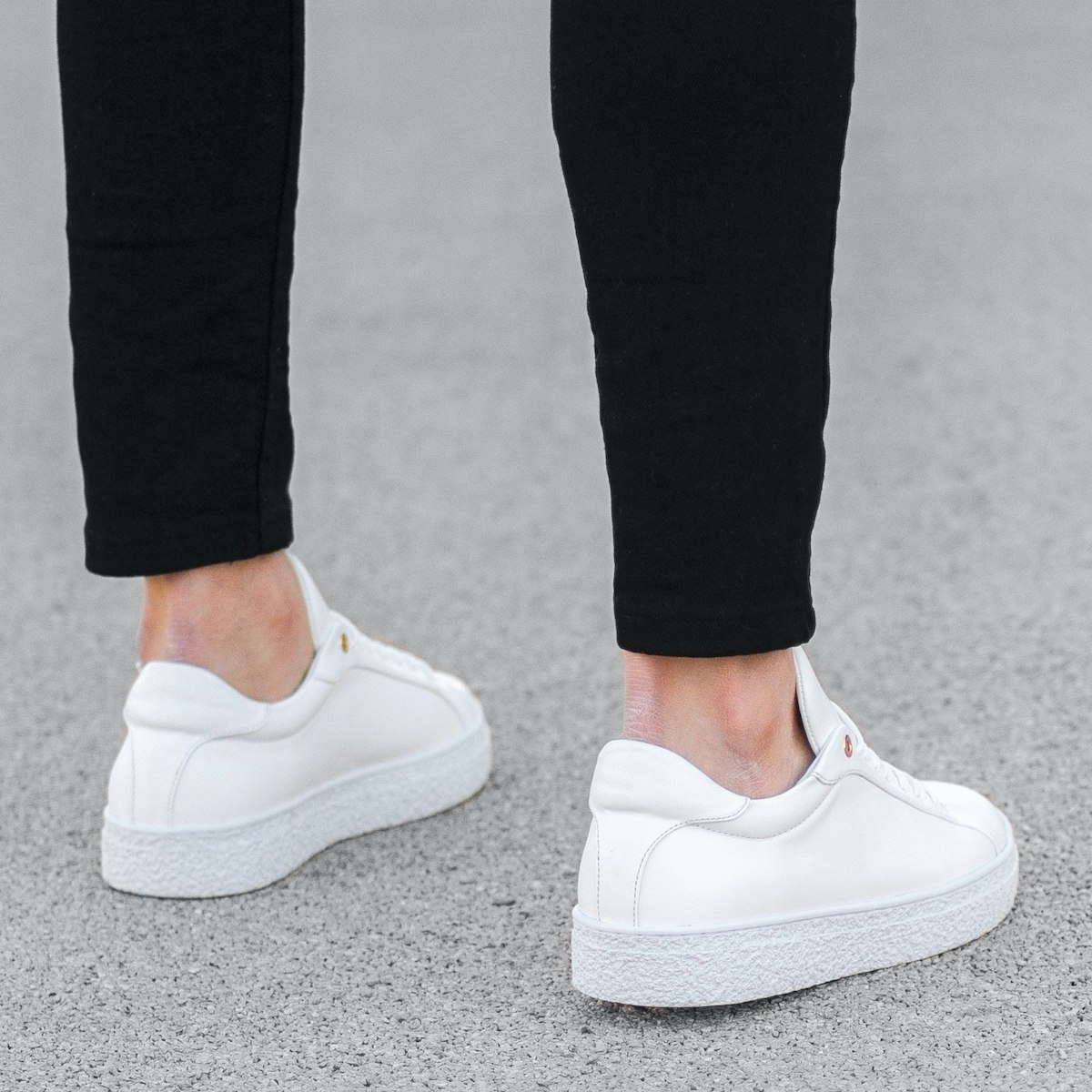 Herren Sneakers Schuhe mit Gummisohle in weiß - 3